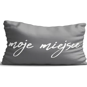 Povlak na polštářek Povlak na polštář Šedý, moje místo 50x80 cm