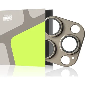 Ochranné sklo na objektiv Tempered Glass Protector pro iPhone 16 Pro / 16 Pro Max (Case Friendly) zlatá