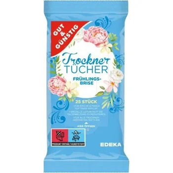 Ubrousek do sušičky Gut & Gunstig vlhčené ubrousky do sušičky 25 ks