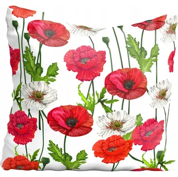 Povlak na polštářek Dekorační povlak na polštář Květiny akvarel 45x45 cm