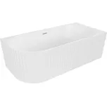 MEXEN GIA VOLNĚ STOJÍCÍ ROHOVÁ VANA S DRÁŽKAMI PRAVÁ BÍLÁ MATNÁ 170 x 80