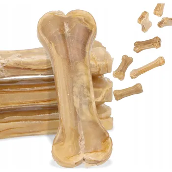 Pamlsek pro psa Kousátko Pamlsek Lisovaná Kost z Přírodní Hovězí Kůže 7,5 cm pro Malé Psy