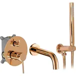 Podomítková vanová baterie Rea Lungo Měď + Box