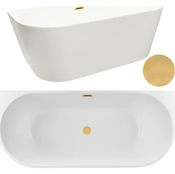 Vana Volně stojící akrylátová vana AquaUno 541, odtok uprostřed, 170 x 80 cm