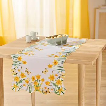 ubrus Ubrus Narcisy žlutá 40 x 140 cm