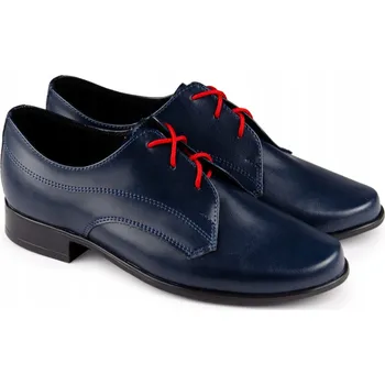 Chlapecké polobotky Chlapecké společenské boty na k prvnímu svatému přijímání, tmavě modré, velikost 31