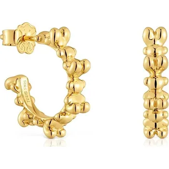 Šperk Stříbrné pozlacené náušnice Tous Bold Bear 1004194800 zlatá GLD, vel. ONE SIZE