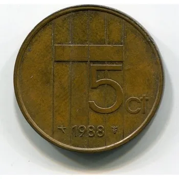 NIZOZEMÍ. 5 cents 1988.