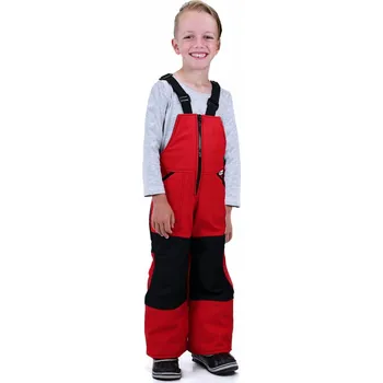 Chlapecké kalhoty Kocour Mourek Kalhoty zimní s laclem z beránka červeno/černé Velikost 146