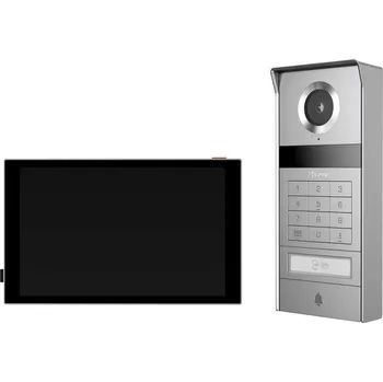 EZVIZ TP9 Pro Sada, kit, 2drát, 8" bytový monitor + dveřní stanice, Wi-Fi, NFC, 4K, IP65, černo-stříbrný CS-TP9-R100-1W2TFD(Pro)