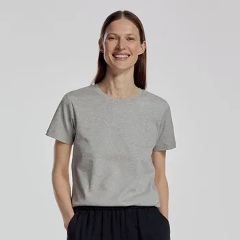 Dámské tričko Reserved - Bavlněné tričko - světle šedá - 166AF-09M - 166AF-09M-XL-4