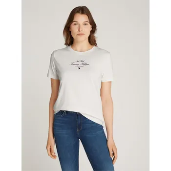 Dámské tričko Tričko Tommy Hilfiger Ivory Petal 5286640 8 (XS)