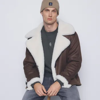 Reserved - Bunda s kožíškem - zlatavá hnědá - 747GC-82X - 747GC-82X-M