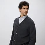 Reserved - Zapínací kardigan - šedá - 681HT-80M - 681HT-80M-XL