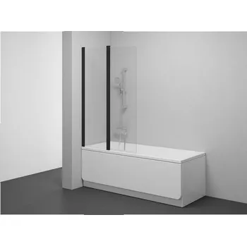 Ravak Chrome Vanová zástěna 100 levá Transparent černá 7QLA0300Z1 CVS2-100