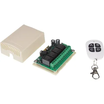 vypínač Dálkově ovládaný spínač 12V / 4 x 10A sbwl8-1