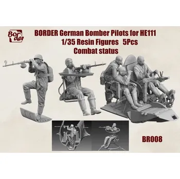 Plastikový model Border Model 1/35 German Bomber Pilots for He111, Combat Status