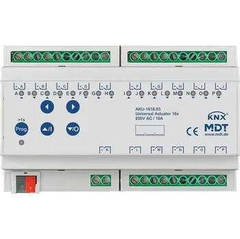 vypínač MDT Technologies Univerzální aktor 16násobný, 8M, 16A, 100µ, 15ECG, 230VAC