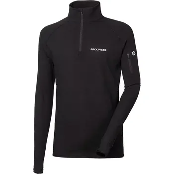 PROGRESS Progress LOGAN pánská mikina s krátkým zipem, černá velikost XL