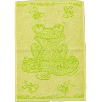 Ručník Dětský ručník BEBÉ žabička zelený 30x50 cm