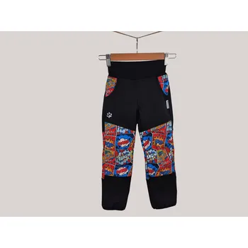 Kocour Mourek Kalhoty dětské softshellové zimní s fleecem KOMIKS Velikost 116