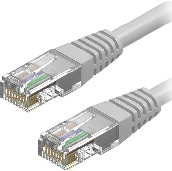 Kabel AlzaPower Patch CAT6 UTP 3m šedý