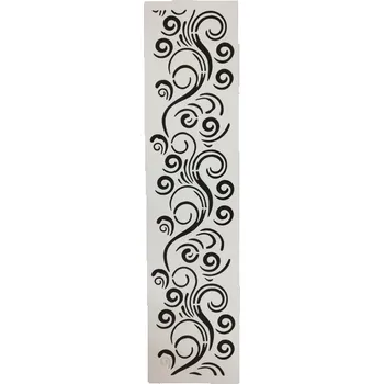 Šablona plastová pro kreativní tvoření - 30 x 7,5 cm - Ornamenty č.10