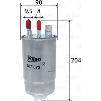 Filtr do auta Palivový filtr VALEO 587072