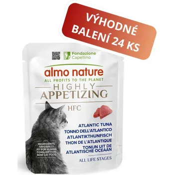 Krmivo pro kočku Almo Nature HFC Highly Appetizing - Atlantský tuňák 24x50g