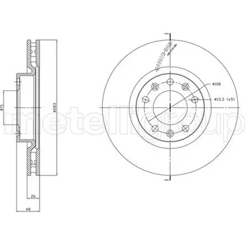 Brzdový kotouč Brzdový kotouč METELLI 23-1764C