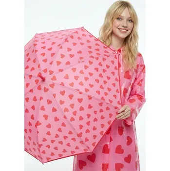 Deštník Sinsay - Deštník se srdíčky - fuchsiová - 389HJ-43X - 389HJ-43X-ONE
