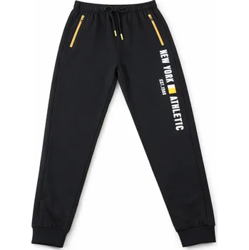 xcena Chlapecké tepláky černé s kapsami Velikost: 146