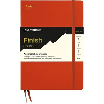 Diář Leuchtturm 1917, Zápisník Finish Journal A5, tmavě oranžový - Formadore