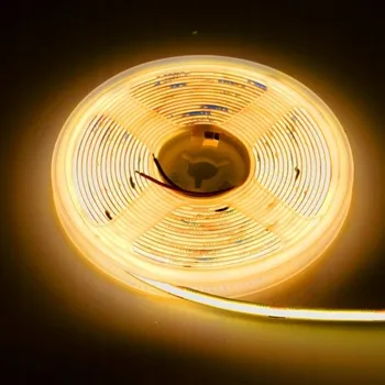 LED páska LED pásek Premium 24V COB 384d/m 3000K TEPLÁ BÍLÁ IP20 5 metrů