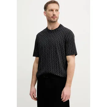 Pánské tričko Bavlněné tričko Armani Exchange XM001228.AF10356.NOS černá 99A, vel. XL