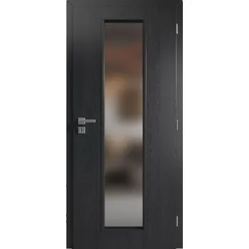 Solodoor Interiérové dveře Etta 7, 80 P, 850 × 1985 mm, fólie, pravé, dub Boston, prosklené&nbsp;282070466621
