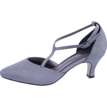 Dámské lodičky EFFE TRE SHOES Boty EFFE TRE 104 šedo/stříbrné dámské společenské Velikost: 38