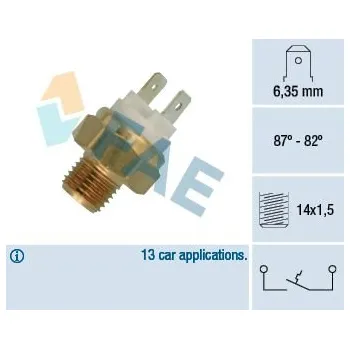 Ventilátor topení a klimatizace Teplotní spínač, větrák chladiče FAE 36050