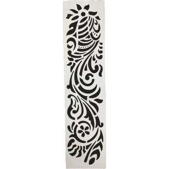 Šablona plastová pro kreativní tvoření - 30 x 7,5 cm - Ornamenty č.5