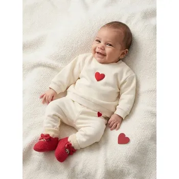 Chlapecká mikina Sinsay - Mikina s kulatým výstřihem - krémová - 818FW-01X - 818FW-01X-80