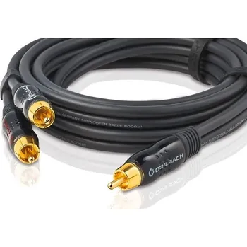 Organizér oblečení Oehlbach BOOOM 200 - Y-RCA kabel pro subwoofer (2 x RCA na 1 x RCA) - Výkonná reprodukce basů a