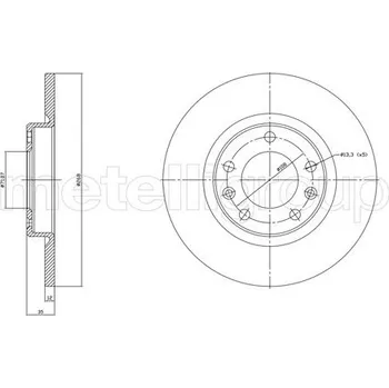 Brzdový kotouč Brzdový kotouč METELLI 23-1759C