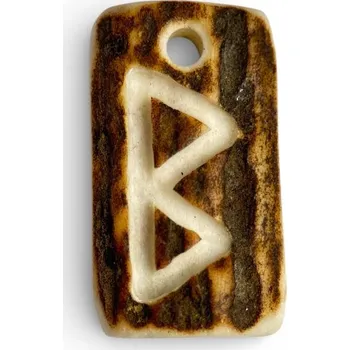 Přívěsek Tůma BERKANO, runa, talisman z parohu