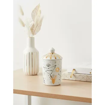 Svíčka Sinsay - Vonná svíčka se znamením zvěrokruhu s vůní pivoňky a růžového semiše - zlatá - 781HM-GLD - 781HM-GLD-ONE