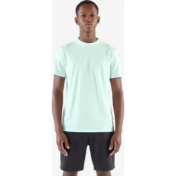 Pánské tričko KIPRUN Pánské běžecké prodyšné tričko Run 500 Dry 2XL MODRÁ|ZELENÁ