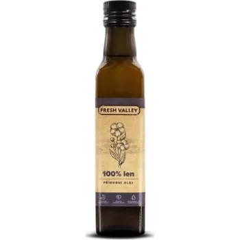 Rostlinný olej Fresh Valley lněný olej 250 ml EXPIRACE březen (27.3.2026)