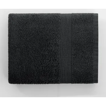 Bavlněný ručník DecoKing Marina sytě černý, velikost 30x50