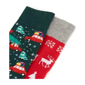 Pánská móda Dlouhé ponožky Lasocki 2MB-004-AW24 (2-pack) Barevná 43_46