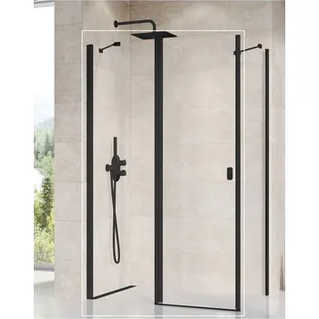 Ravak Chrome Sprchové dveře 80 Transparent černá 1QV40300Z1 CRV2-80