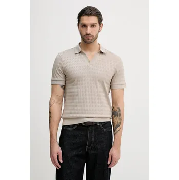 Pánské tričko Bavlněné polo tričko Joop! 30100497 béžová 80X, vel. S